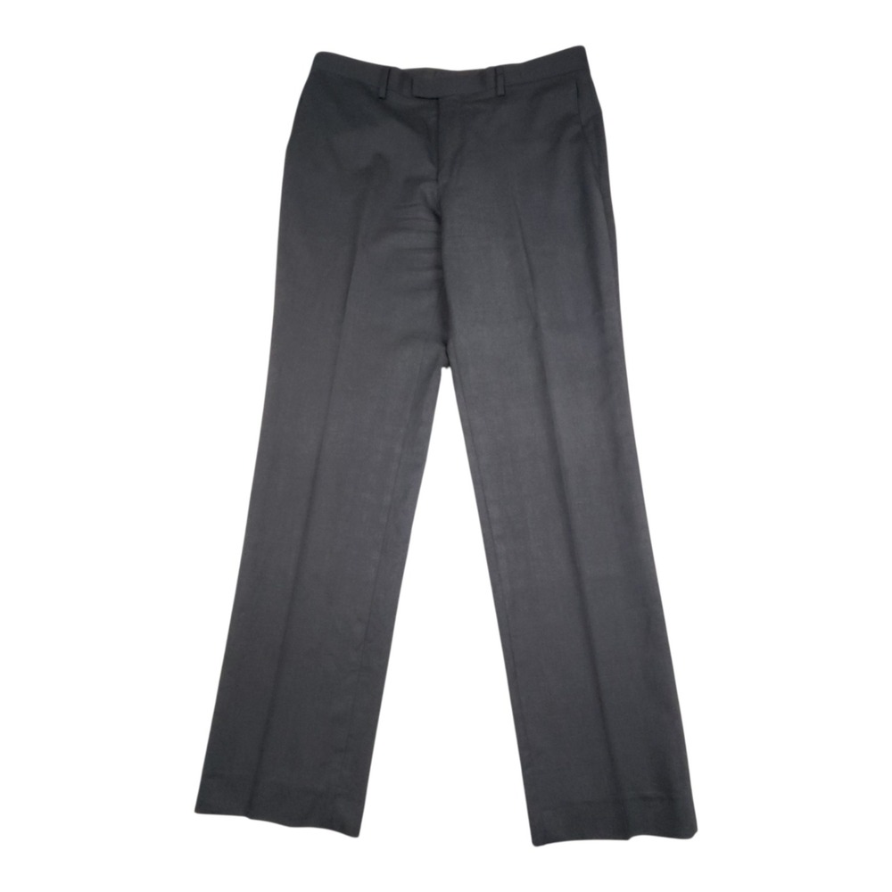 Banana Republic Marzotto Wool Dress Pants 34x34 Charcoal Gray Super 120s